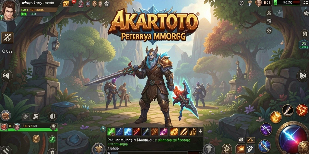 Tampilan seru gameplay <strong>AKARTOTO</strong> dalam petualangan MMORPG.