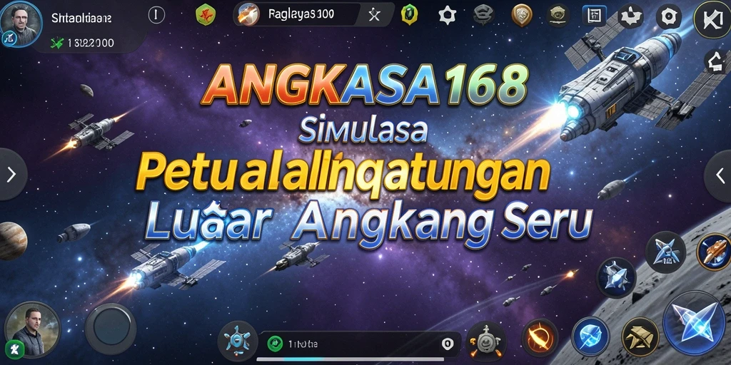 Tangkapan layar utama ANGKASA168 menampilkan misi luar angkasa yang menarik.