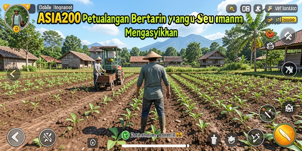 Tampilan gameplay ASIA200 yang seru dan penuh warna dalam pertanian.