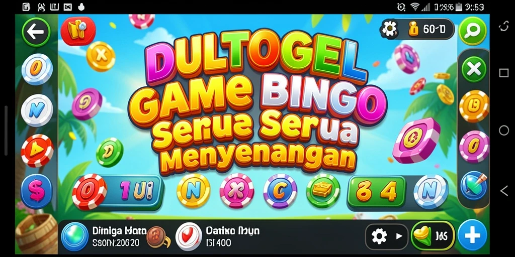 Tampilan menarik dari gameplay DULTOGEL saat bermain Bingo.