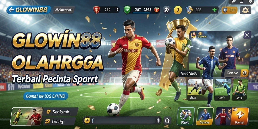 Tangkapan layar GLOWIN88 menampilkan aksi pertandingan olahraga yang mendebarkan.
