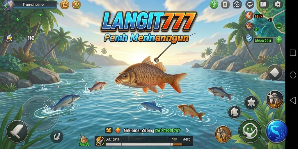 Tangkapan ikan berwarna-warni dalam gameplay LANGIT777 yang seru.
