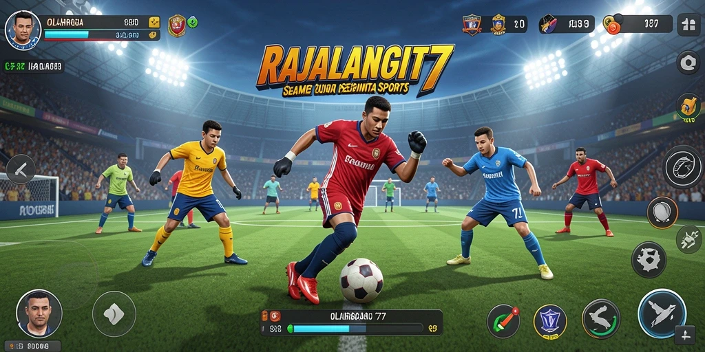 Tampilan gameplay seru dalam RAJALANGIT77 dengan aksi olahraga nyata.