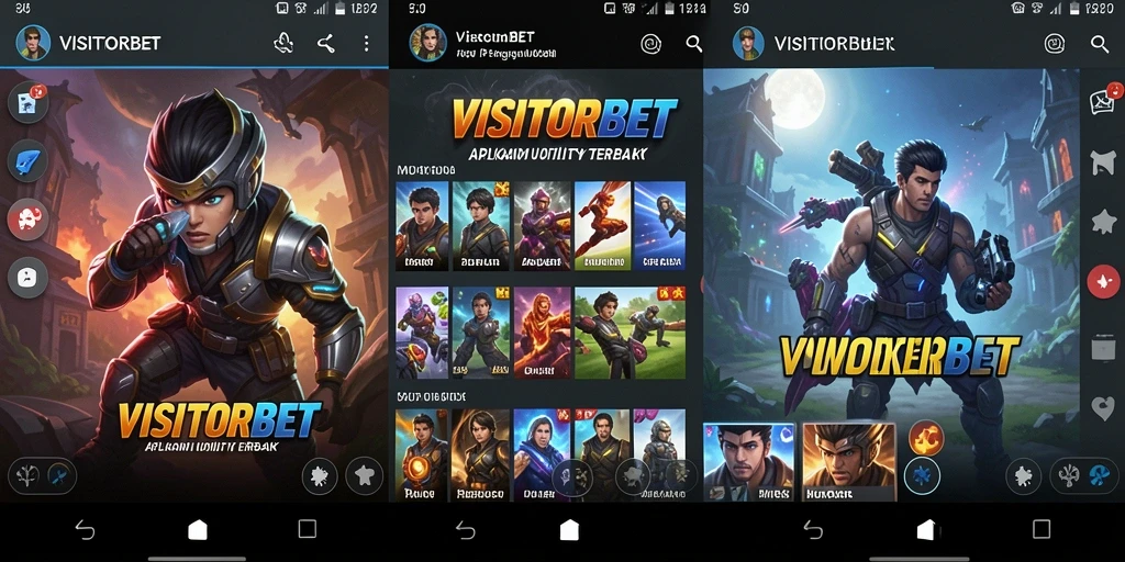 Tampilan antarmuka <strong>VISITORBET</strong> yang modern dan user-friendly.
