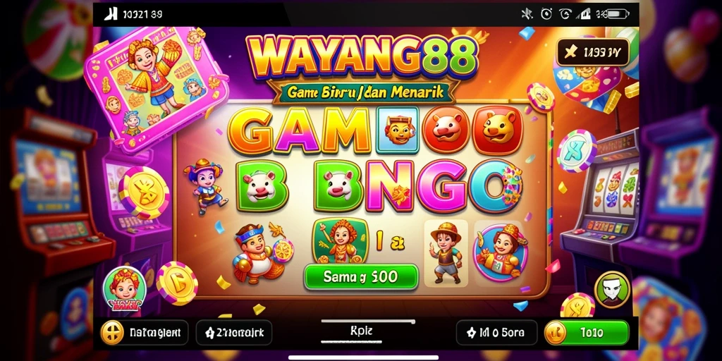 Tampilan gameplay seru di WAYANG88 dengan kartu Bingo yang menarik.
