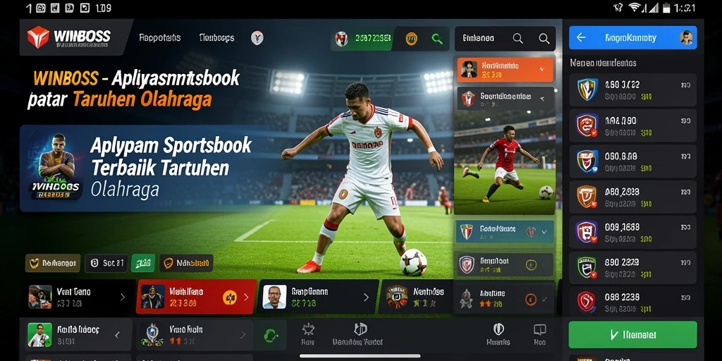 Tampilan gameplay WINBOSS yang menarik dalam taruhan olahraga.