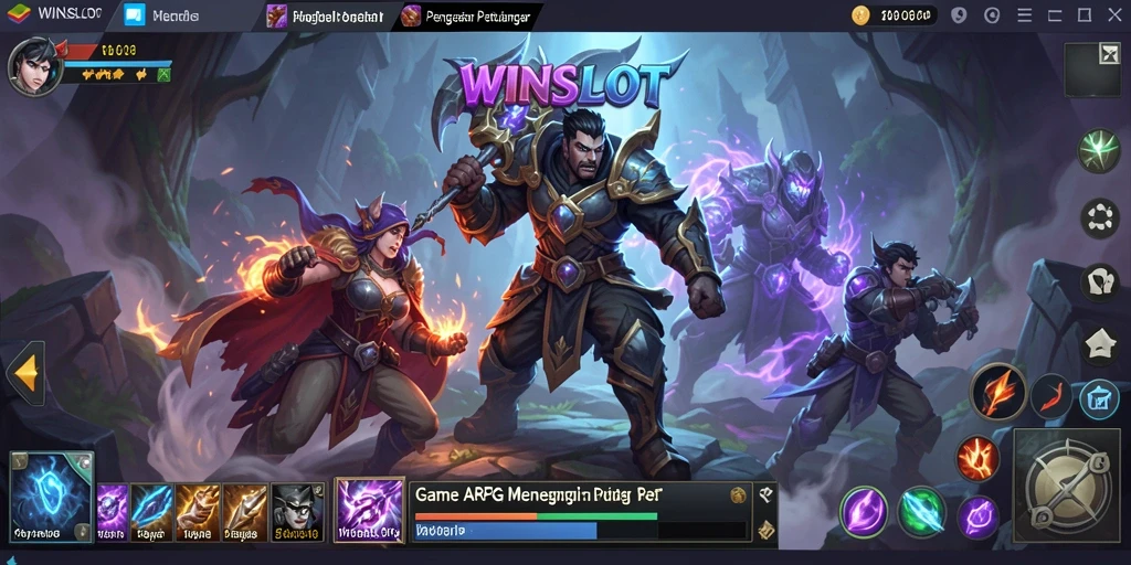 Tampilan gameplay WINSLOT yang epik dalam dunia ARPG.